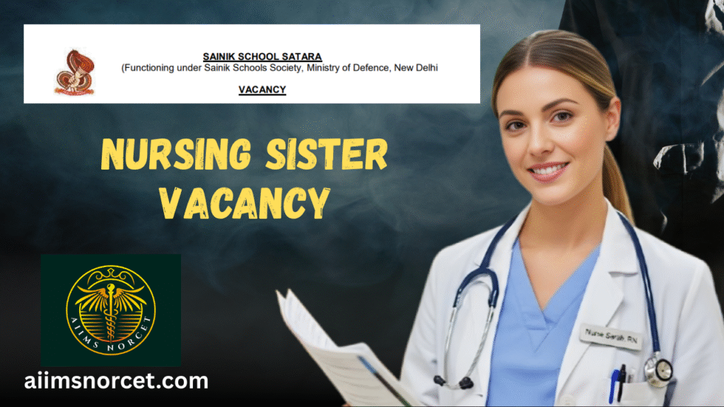 Sainik School Nursing Recruitment